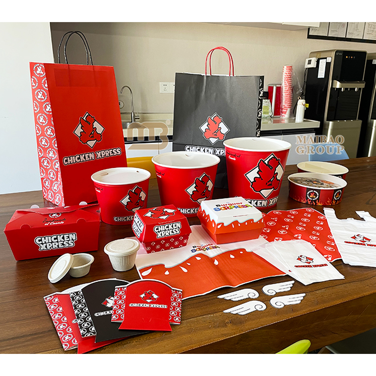 Boîte de hot-dog au poulet