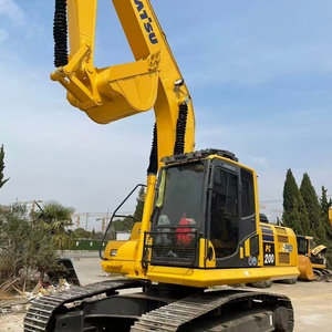 Excavatrice sur chenilles Komatsu PC200, 20 tonnes, moteur d'occasion certifié, boîte de vitesses d'origine - Product Image 2