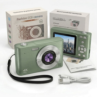 Caméra de vlogging professionnelle H15 4K, 48MP, mise au point automatique, zoom 16x, éclairage LED, caméscope numérique portable pour les créateurs de contenu YouTube