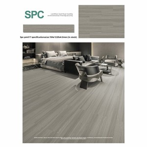 Revêtement <span class=keywords><strong>de</strong></span> sol SPC (Stone-Plastic Composite) moderne et minimaliste, aspect bois, antidérapant, résistant à l'usure, système <span class=keywords><strong>de</strong></span> pose clipsable sans colle, pour la rénovation <span class=keywords><strong>de</strong></span> maisons et les bureaux - Product Image 4