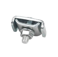 Connecteur à boucle en acier pour goulottes de câbles, clip de fixation pour gestion de câbles en treillis métallique, épaisseur 2,0 mm, électrogalvanisé