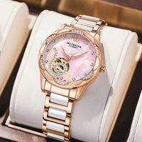 Montre mécanique MG.ORKINA MG0097, montre étanche 3ATM pour femmes avec aiguilles lumineuses, montre de luxe pour femmes d'affaires