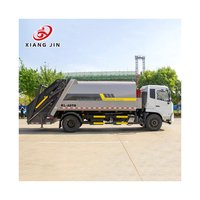 Camion compacteur de déchets Dongfeng 4*2 10CBM pour la collecte et la compression des déchets, camion d'occasion