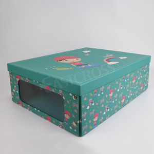 Clothing Paper Foldable Box With Window For Storage