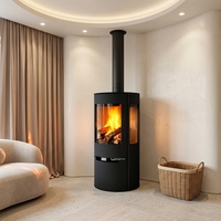 Nouveau modèle de poêle à bois véritable pour chauffage intérieur, décoration de salon et maison de campagne