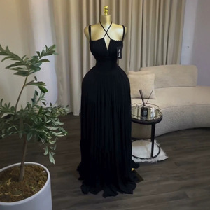 Vestiti Eleganti all'Ingrosso: Abiti Estivi Senza Maniche, con Schiena Scoperta, Halter, Slim, Sexy, <span class=keywords><strong>da</strong></span> Donna, Plissettati, per Feste ed Eventi Serale - Product Image 5