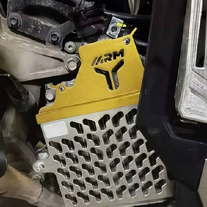 Protection de <span class=keywords><strong>radiateur</strong></span> de moto en alliage d'aluminium CNC, plaque de protection décorative universelle pour scooter et moto de rue - Product Image 3