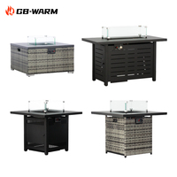 Chauffe-terrasse extérieur et table brasero au propane, four à fusées à particules de bois certifié CE, fournisseur OEM