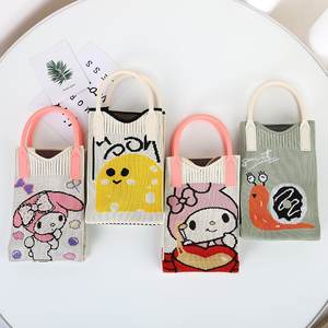 Bolso de Teléfono Móvil de Alta Gama, Nuevo Diseño de Dibujos Animados, Tejido, Tipo Cuadrado Vertical, Colorido, para Uso Diario, Marca OEM - Product Image 1