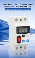 Haute qualité 63A basse tension monophasé 230V réglable surtension et sous tension dispositif de protection relais de protection