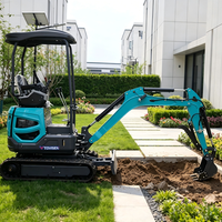 Mini-excavatrice sur chenilles 18Q, moteur 24HP, haute efficacité, équipement de terrassement polyvalent pour le dragage de canalisations routières