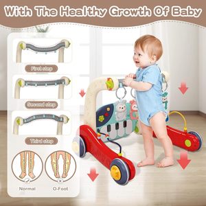 Tapis de gymnastique pour bébé, trotteur à pédale 2 en 1, pour enfant en bas âge, piano, ventre, <span class=keywords><strong>centre</strong></span> d'activités pour bébé - Product Image 4