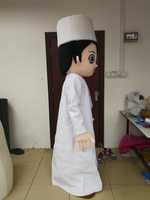 Costumes de mascotte personnalisés pour adultes, garçon arabe de dessin animé, pour Mardi Gras / fête de carnaval
