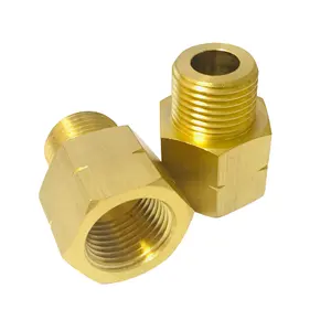High quality 22mm brass hex nipple coupling male female reducer