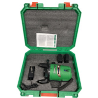 Kit de niveau laser auto-nivelant professionnel à 5 lignes avec faisceau vert, trépied et étui de transport pour entrepreneurs