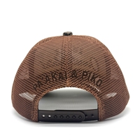 Casquette de camionneur pour femme de haute qualité, imprimé léopard sur la visière, dos en maille, broderie 3D personnalisée avec slogan en police mixte, casquette ajustable