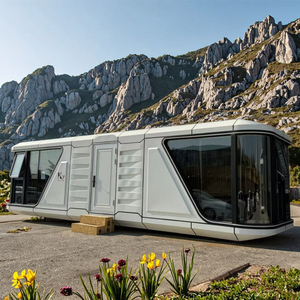 Maison Capsule Spatiale pour Complexes Balnéaires, Maison Conteneur pour Séjour à la Maison d'Hôtes, Maison Portable avec Décoration de Qualité, Fonctions Multiples - Product Image 1