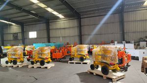 Máquina de Proyección de Concreto Eléctrica PZ-6 con Motor de 5.5KW de Alta Eficiencia, Máquina de Gunitado en Seco, Venta de Fábrica - Product Image 3