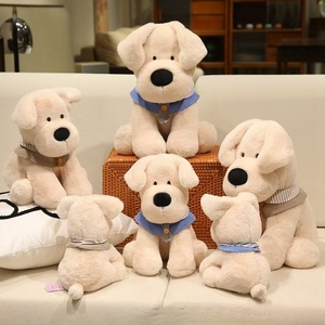 Peluche <span class=keywords><strong>de</strong></span> Perro <span class=keywords><strong>Labrador</strong></span> Adorable al por Mayor con Bufanda y Collar, Muñeco <span class=keywords><strong>de</strong></span> Peluche Suave <span class=keywords><strong>de</strong></span> Alta Calidad, <span class=keywords><strong>Cachorro</strong></span> <span class=keywords><strong>de</strong></span> Dibujos Animados para Aliviar el Estrés, Lavable - Product Image 1