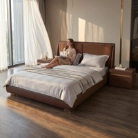 Luxuriöses Samtbett im Italienischen Design mit Memory-Schaum, E1-Klasse Umweltfreundlich, Stauraum, Abnehmbarer Waschbarer Bezug, Massives Eichenholz
