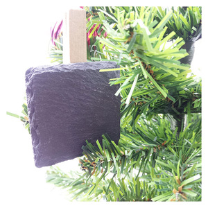 Étiquette en ardoise pour la décoration de la maison pour l'arbre de Noël Étiquette de plante en ardoise écologique - Product Image 4