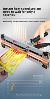 Machine d'emballage portable MH IPS 300-600, scelleuse thermique électrique pour film plastique et sacs en aluminium, pince manuelle commerciale