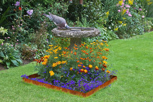 Bordure de jardin Décoration de jardin Bordure extérieure en acier corten 4.5 pouces 1 pièces - Product Image 5