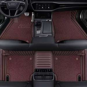 Ensemble de tapis de sol de voiture en cuir rayé écologique 3D de luxe pour VW moderne Design d'affaires haut de gamme Civic durable résistant à l'eau - Product Image 3