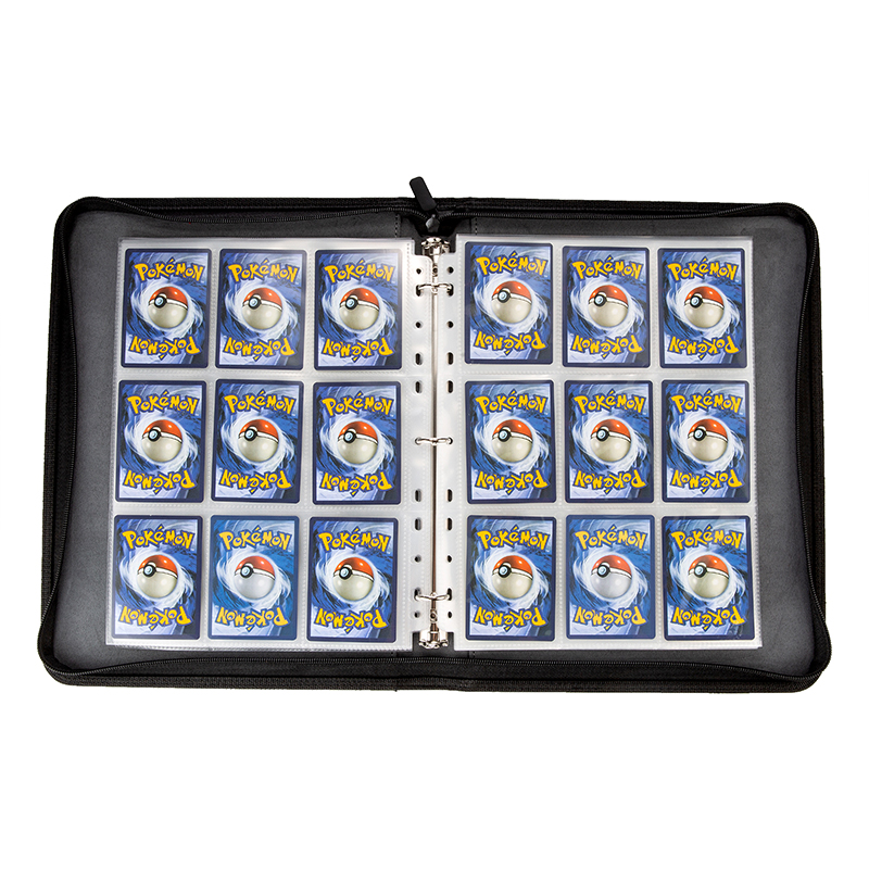 Коллекционная карточная вяжущего материала с рукавами 540, с карманами, на молнии, связующего держатель карты Коллекционеров Альбом папка с 9-карман лист