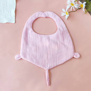 Bavoirs en mousseline 100% coton super absorbants pour bébé Logo personnalisé lavable pour les tout-petits et les nourrissons pour manger et baver - Product Image 3