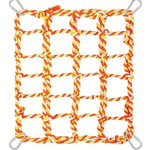 Hamac coloré tressé pour perroquet, jouet d'escalade pour oiseaux - Product Image 5