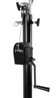 Support d'éclairage de scène pliable en fer de 4 m de hauteur, capacité de charge 80 kg, avec tour de levage à manivelle, support de treillis d'éclairage