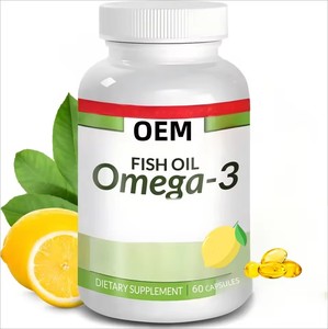 แคปซูลน้ำมันปลาโอเมก้า 3 แบบซอฟเจล ยี่ห้อ OEM ผลิตภัณฑ์เสริมอาหารจากธรรมชาติ EPA DHA บำรุงหัวใจ สายตา และผิวพรรณ จัดส่งรวดเร็ว - Product Image 1