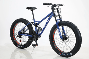 Bicicletta da Neve Mountain Bike all'Ingrosso Bi-ammortizzata a 21 Velocità da 26 Pollici con Pneumatici Grandi Fat - Product Image 5