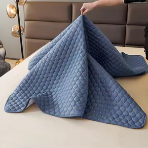 Coprimaterasso trapuntato custodia a prova di insettaggio a molla con chiusura a molla in 100% in poliestere, letto matrimoniale, coprimaterasso con cerniera - Product Image 6