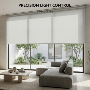 Light Filtering Cordless <strong>Roller</strong> <strong>Blinds</strong> 85gsm Linen Look Fabric Decorative <strong>Roller</strong> Shades <strong>Material</strong> for Indoor Window Home Office - Product Image 1