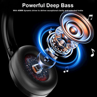 Casque sans fil supra-auriculaire OEM ANC Silent Disco 5.3 stéréo à réduction de bruit active avec microphone