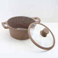 Ensemble de 10 ustensiles de cuisine en aluminium antiadhésif, vente chaude, cuisinière à gaz, cuisinière à induction, poêle à frire universelle, marmite, wok avec couvercle