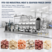 FFD-150-M01 Lyophilisateur industriel 150m pour viande, fruits de mer, bœuf, poulet, crevettes, poisson, plats préparés, ingrédients protéinés