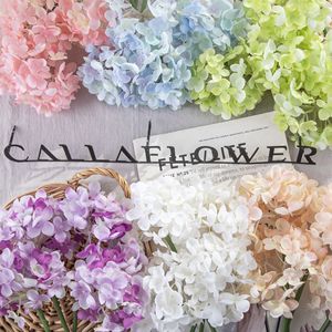 ช่อดอกไฮเดรนเยียประดิษฐ์ CallaFloral ก้านเดี่ยว สีขาว ชมพู ฟ้า เขียว ม่วง สำหรับตกแต่งภายในบ้าน ฉากหลังถ่ายภาพ - Product Image 2