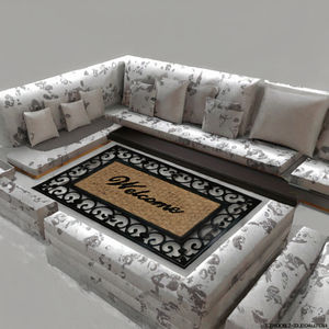 Alfombra de Entrada Rectangular de PVC Delgada, Antideslizante y Resistente a la Corrosión, con Estampado Animal, Lavable a Máquina, de Luebo Modern - Product Image 4