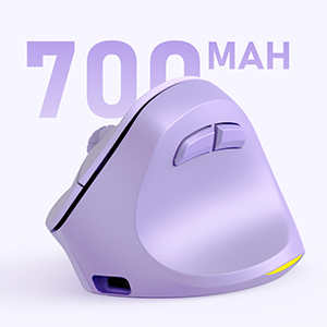 Meetion btm010r Ergonomic có thể sạc lại không dây Ergonomic dọc chuột 2.4GHz quang dọc chuột với 4 điều chỉnh DPI - Product Image 6