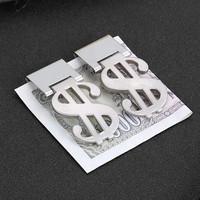 Pince à billets en acier inoxydable en gros, pince à billets en métal créative gravable, pince à billets personnalisée avec logo, sublimation