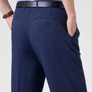 <span class=keywords><strong>Pantalon</strong></span> de smoking pour homme, double pli devant, jambe large, <span class=keywords><strong>pantalon</strong></span> de costume classique, sans repassage, vêtements de travail, <span class=keywords><strong>pantalon</strong></span> formel - Product Image 2