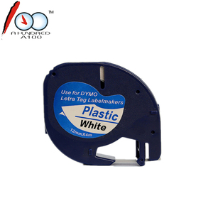 LT 16952 16951 12267 12268 cinta de etiquetas de plástico 12mm * 4m negro sobre transparente Compatible con impresoras <span class=keywords><strong>DYMO</strong></span> <span class=keywords><strong>Letratag</strong></span> 100T - Product Image 5