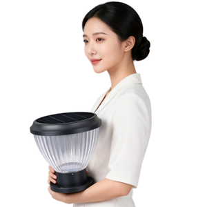 Farolas Solares <span class=keywords><strong>LED</strong></span> IP65 con Ángulo de Haz de 360°, Batería de Litio Ferrofosfato, Control Inalámbrico, Iluminación de Jardín de Doble Color - Product Image 1