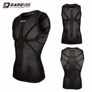 Darevie sport bianco nero senza maniche da <span class=keywords><strong>ciclismo</strong></span> canottiera da <span class=keywords><strong>ciclismo</strong></span> traspirante asciugatura rapida per bici - Product Image 2