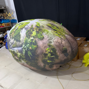 Forest-themed Park Featuring Natural Atmosphere, Immersive Scene Simulated Inflatable <strong>Moss</strong> and Stone Cobblestone Balloon - Product Image 2