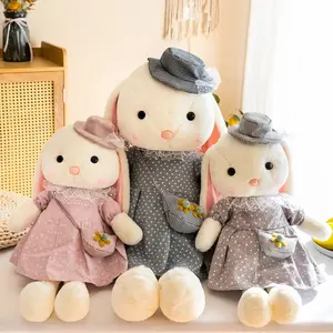 Wholesale Customizable Stuffed Toy Cute Rabbit Doll Doll Pillow
