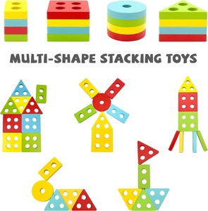 Giocattoli Montessori per 1 2 giocattoli di smistamento e impilamento in legno di <span class=keywords><strong>3</strong></span> <span class=keywords><strong>anni</strong></span> giocattoli per l'apprendimento educativo per bambini in età prescolare - Product Image 6